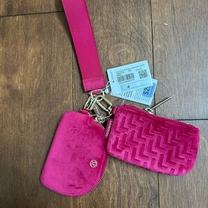 Lululemon Pink Velvet Dual Pouch
